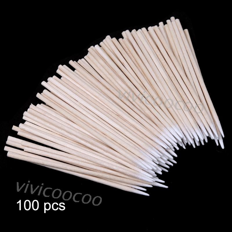 100 Que cotton làm sạch tai nghe sạc điện thoại