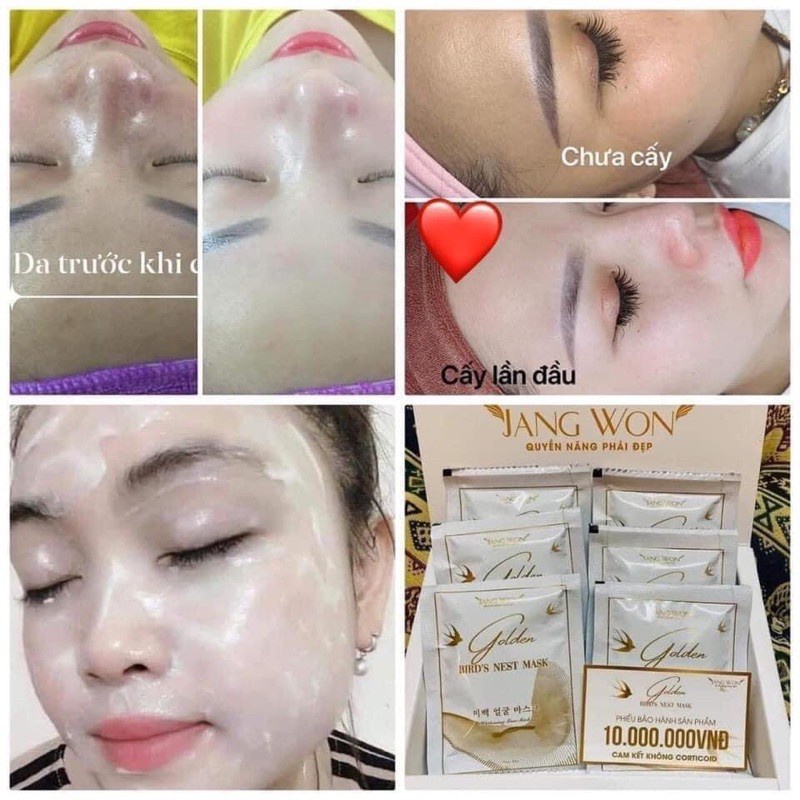 Mặt nạ ủ trắng tổ yến cấy tổ yến mẫu mới Tuýp cấy trắng tổ yến tại nhà