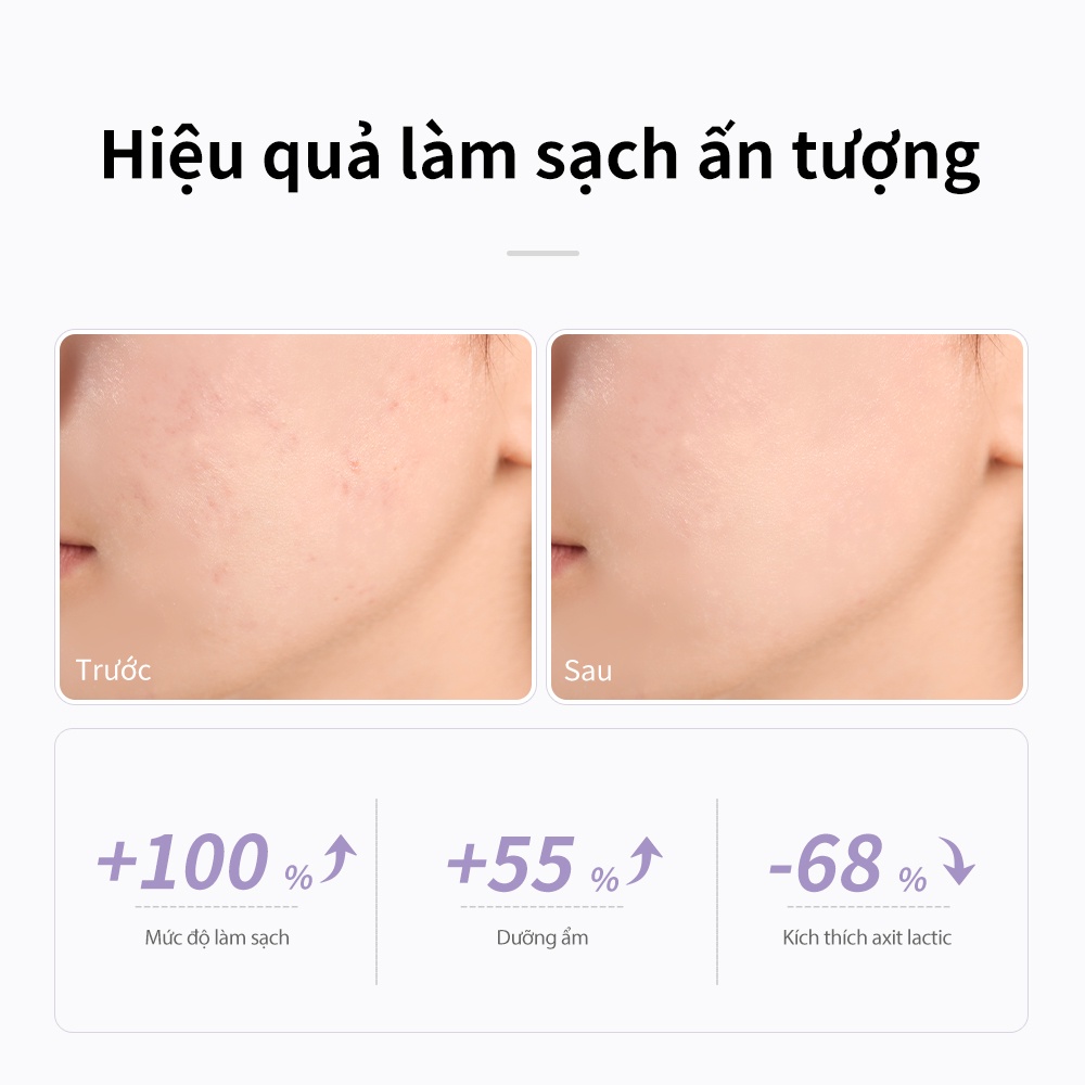 Sữa rửa mặt LANBENA Sửa chữa Tạo Bọt Amino Acid dịu phù hợp cho da nhạy cảm Làm Sạch 100ml