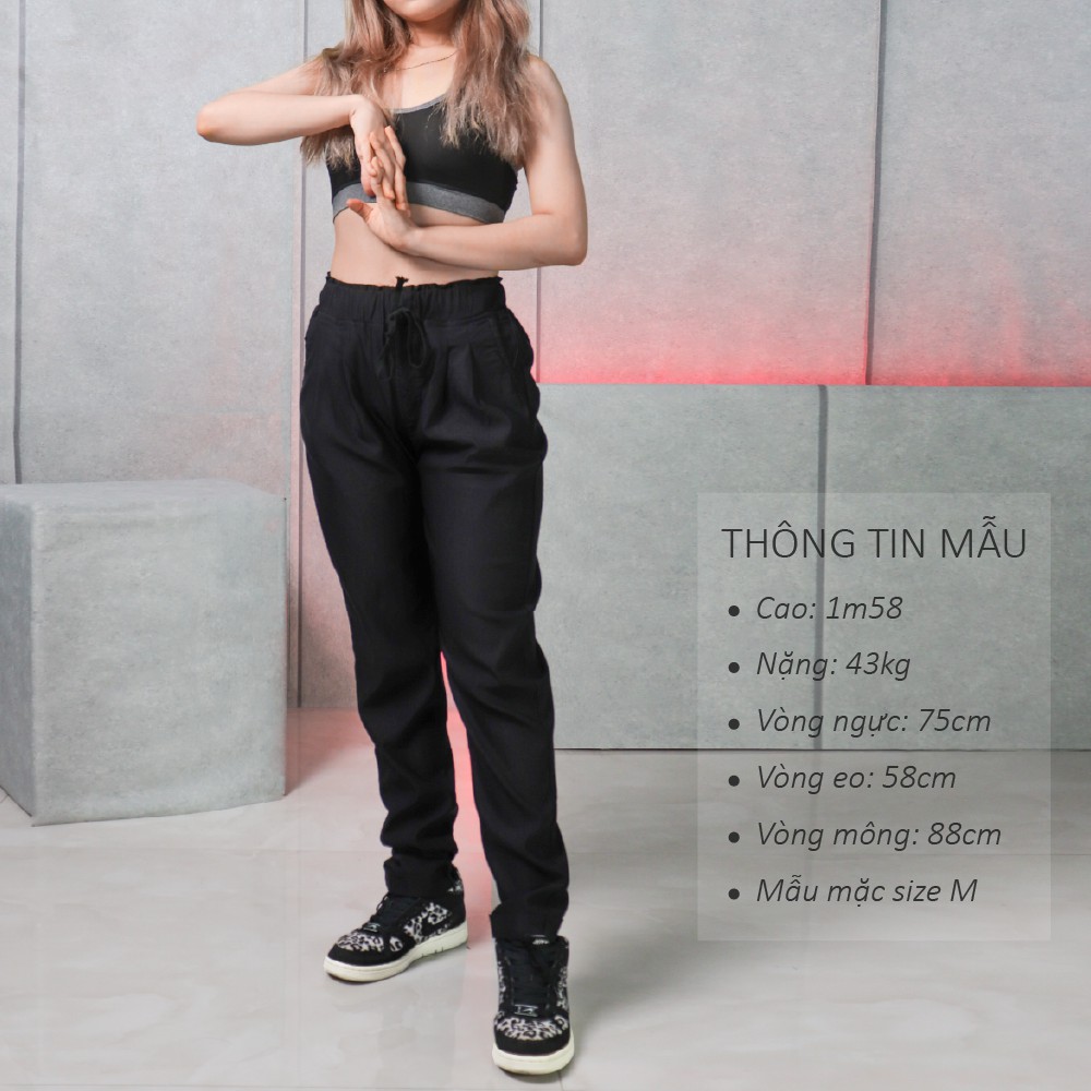 Quần Kaki Nữ Màu Đen Dáng Bó Cạp Cao Quần Khaki ZBOMB | BigBuy360 - bigbuy360.vn