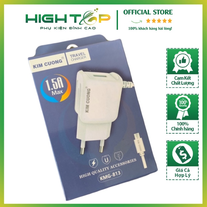 Sạc K.im C.ương 813 Kmg 813 Chuẩn 1.5A Có Cổng Usb Chính Hãng K.im C.ương