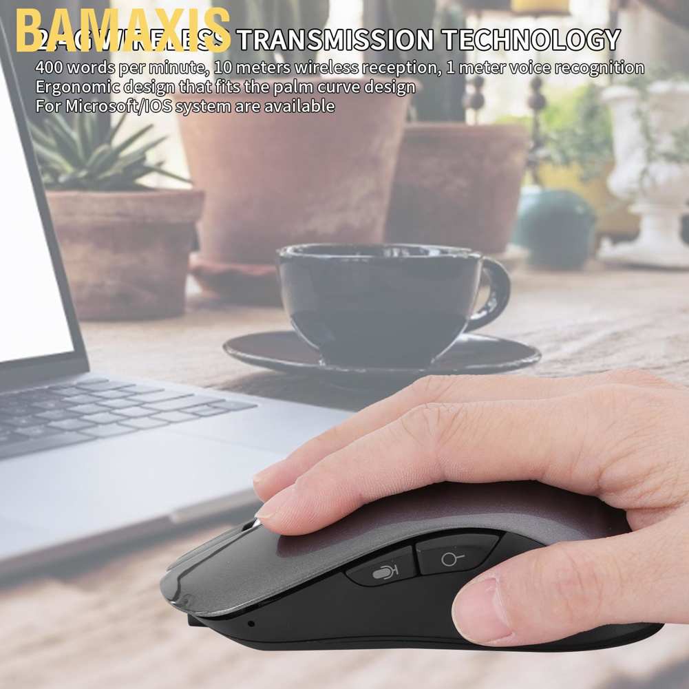 Bamaxis Wireless Mouse Intelligent Voice Translation Rechargeable Laptop Computer Universal V8