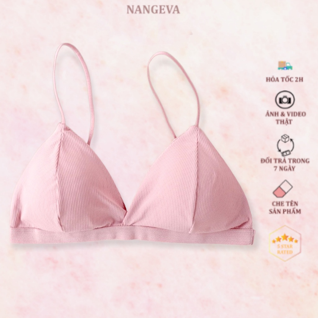 Áo Bra Thun Gân Hở Lưng NANGEVA ms8819