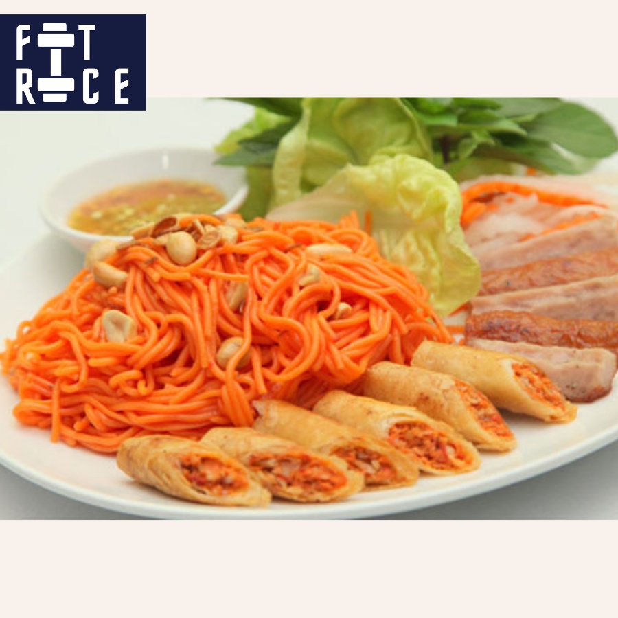 Bún gạo lứt ăn kiêng FitRice - Bún lứt đen / lứt huyết rồng / bún gấc / hạt sen / bún ngũ sắc - Giảm cân, Thực dưỡng