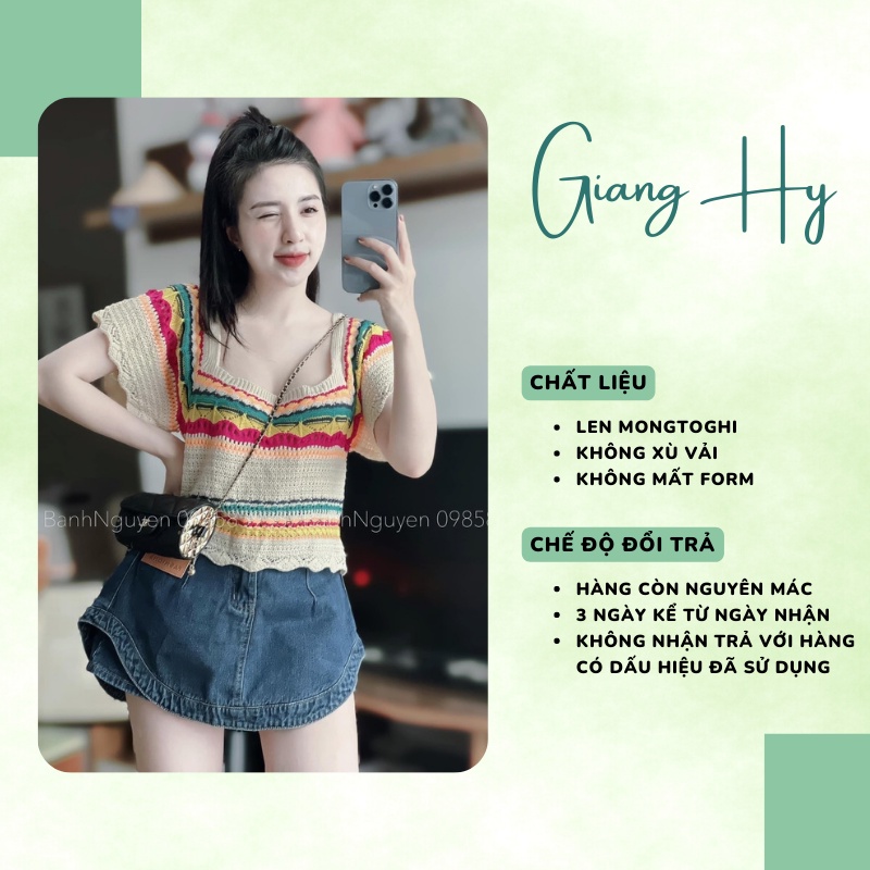 Áo croptop nữ tay ngắn kiểu ôm body bigsize CỔ VUÔNG