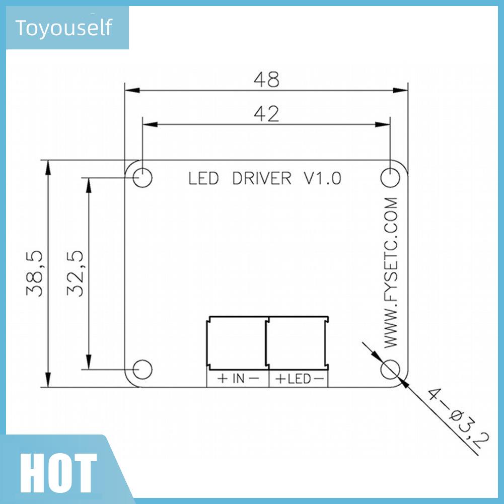 Bảng mạch điều khiển đèn LED 60V 5A 30W cho máy in 3D