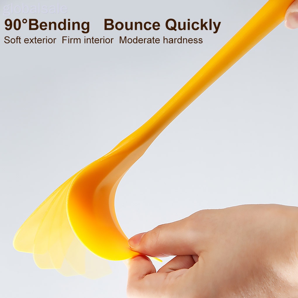 Xẻng Silicone Trộn Bột Làm Bánh Màu Vàng Chống Dính Chịu Nhiệt An Toàn