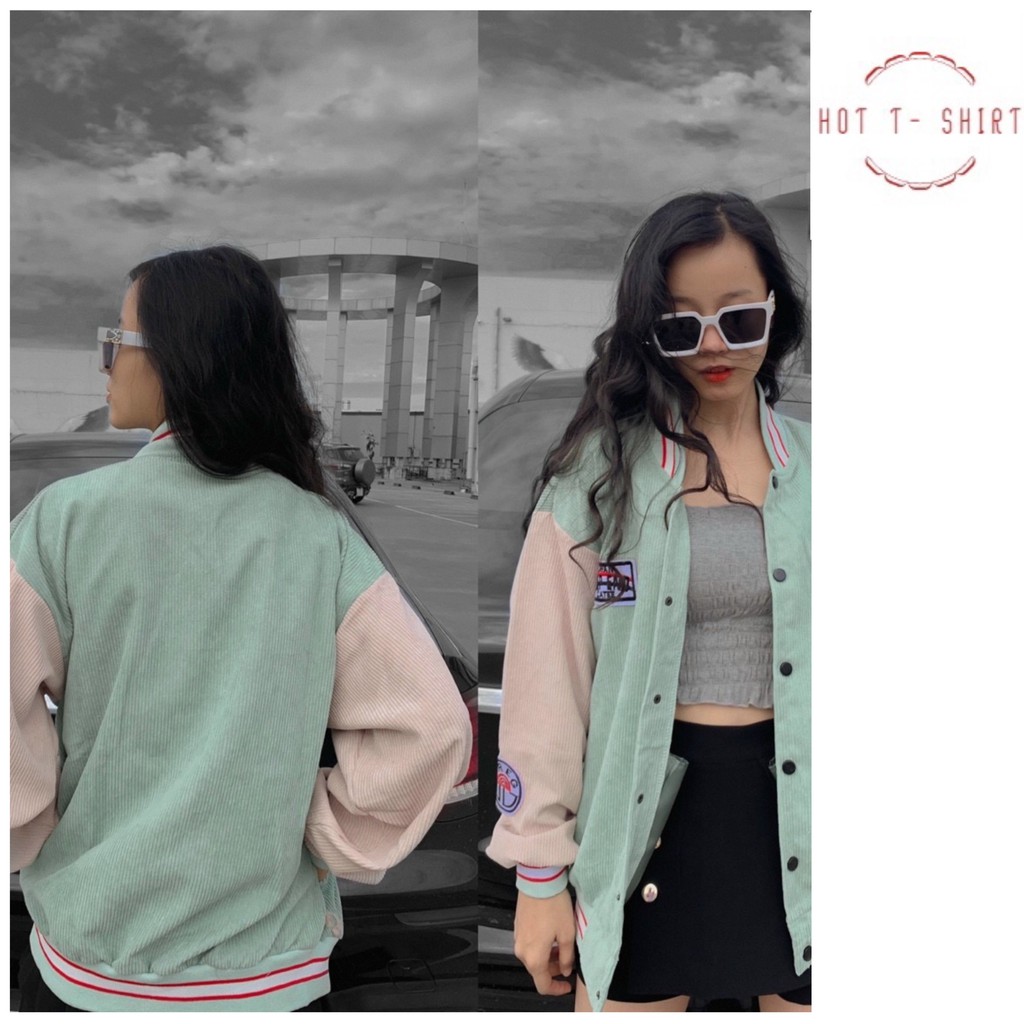 Áo Khoác Nhung Nam Nữ Unisex Cao Cấp Áo Khoác Bomber Cặp Đôi Form Rộng Hot T-Shirt | BigBuy360 - bigbuy360.vn