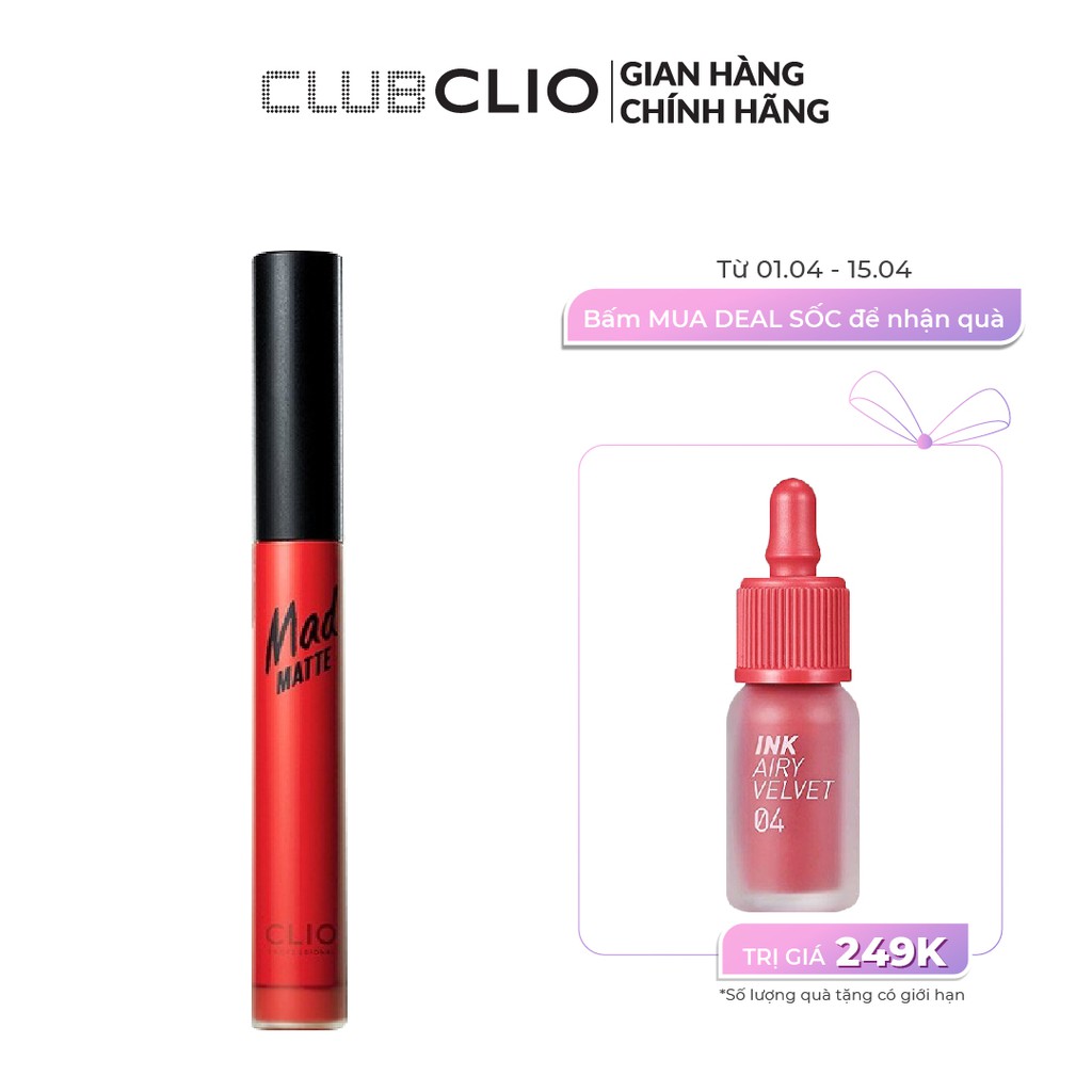 Son Nước Clio Mad Matte Liquid Lip 5ml