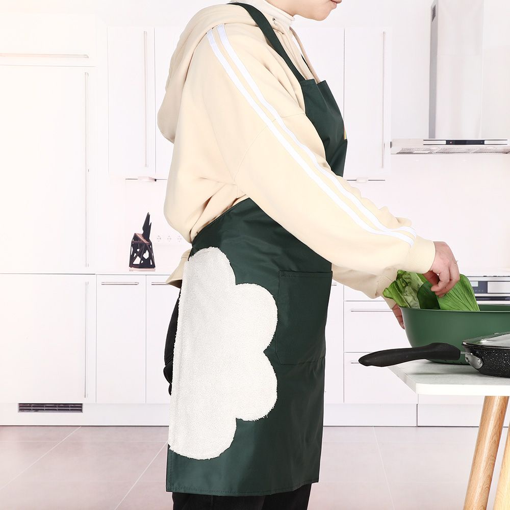 Tạp dề chống nước họa tiết cầu vồng dễ thương bắt mắt sành điệu tùy chọn màu sắc