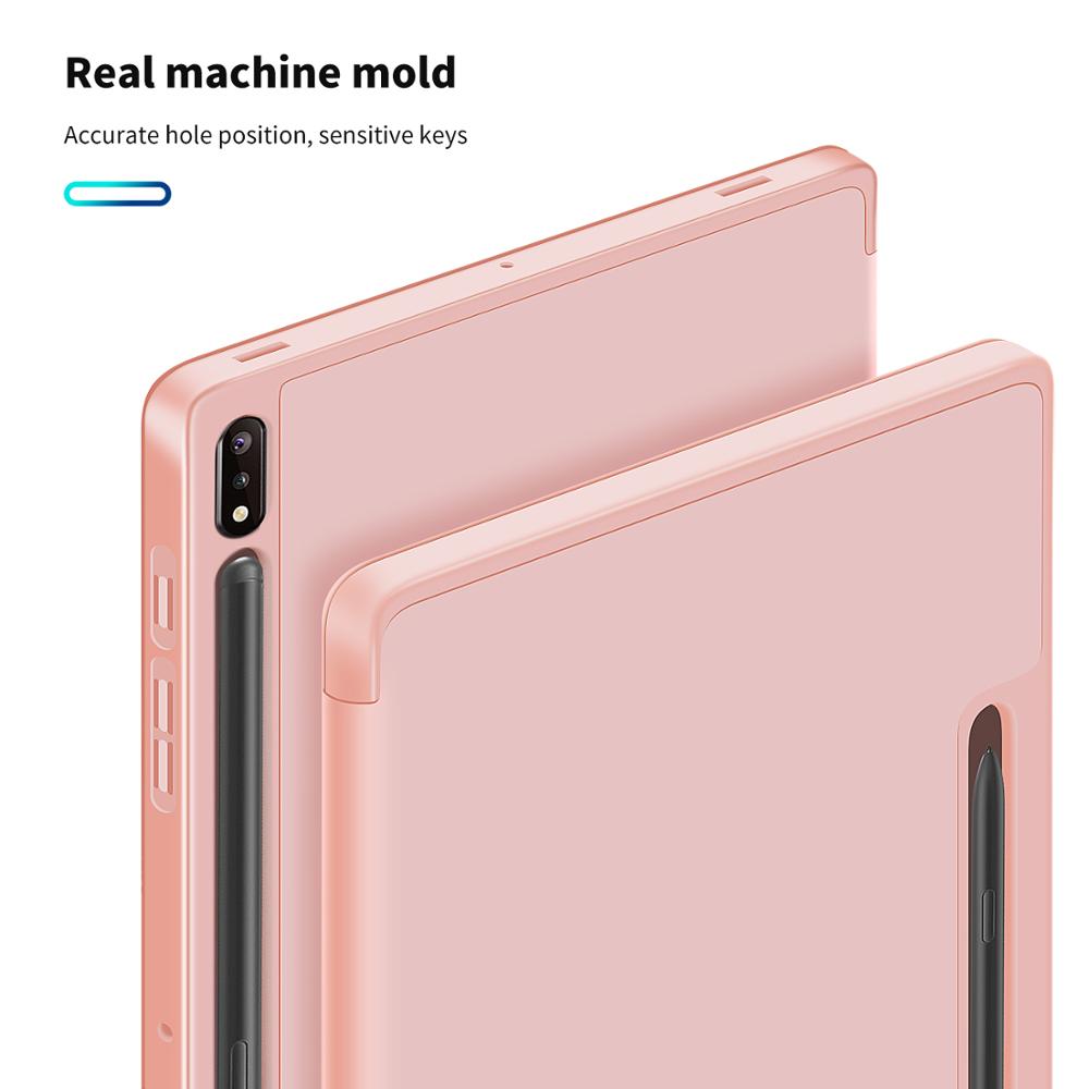 Bao da máy tính bảng nắp gập bảo vệ cho Samsung Galaxy Tab S7 Plus Sm-T870 T875 Sm-T970 T975 11 / 12.4 Inch