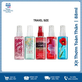 [MINI - ĐỦ MÙI] XỊT THƠM TOÀN THÂN BATH & BODY WORKS (88ML)
