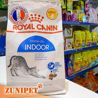 Hạt cho mèo nhà, ít vận động ROYAL CANIN INDOOR - 400g (Mèo trưởng thành trên 12 tháng tuổi)