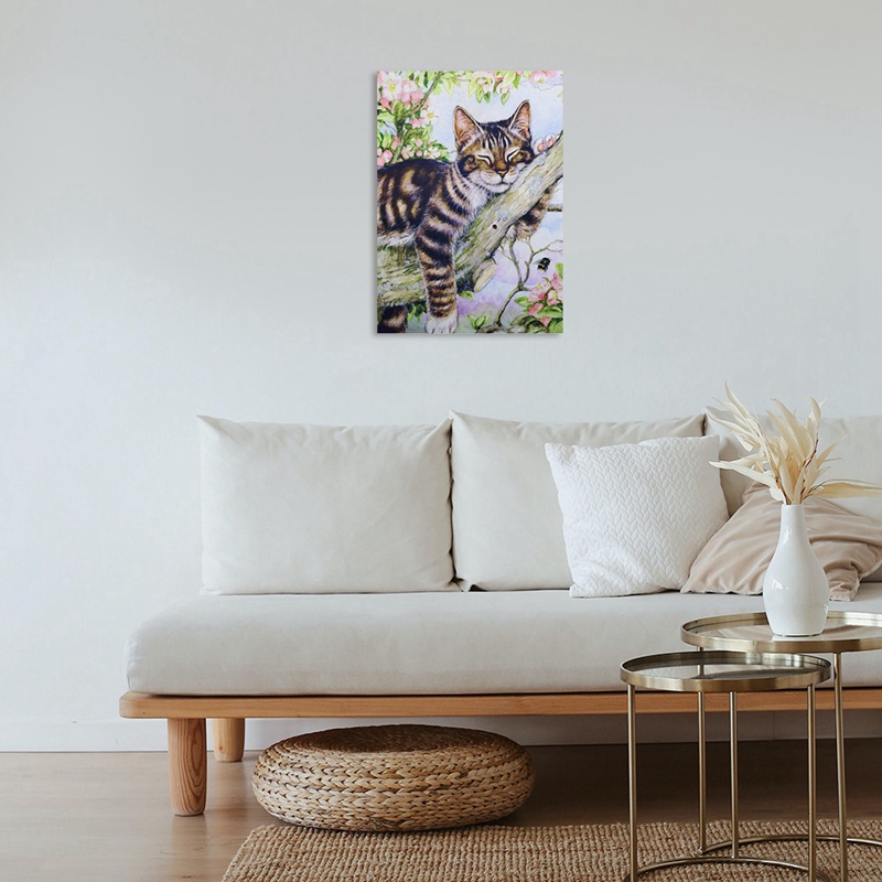 Bộ Tranh Đính Đá Tự Làm Hình Mèo Cho Người Lớn