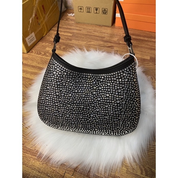 Túi Prada kẹp nách blingbing size 22cm - Túi xách prada