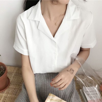 Áo sơ mi nữ tay ngắn Emilyshop