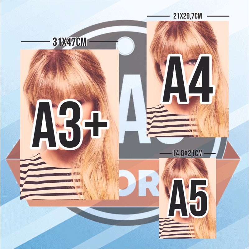 Poster Hình Taylor Swift Khổ A3 A4 A5