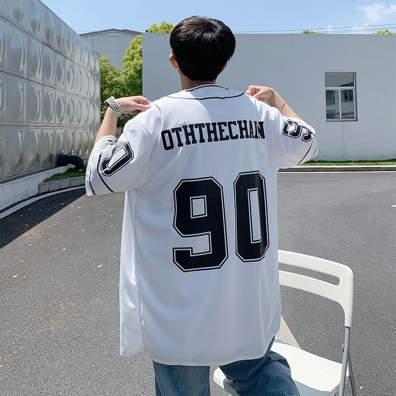 Áo khoác bóng chày tay ngắn phong cách năng động | BigBuy360 - bigbuy360.vn