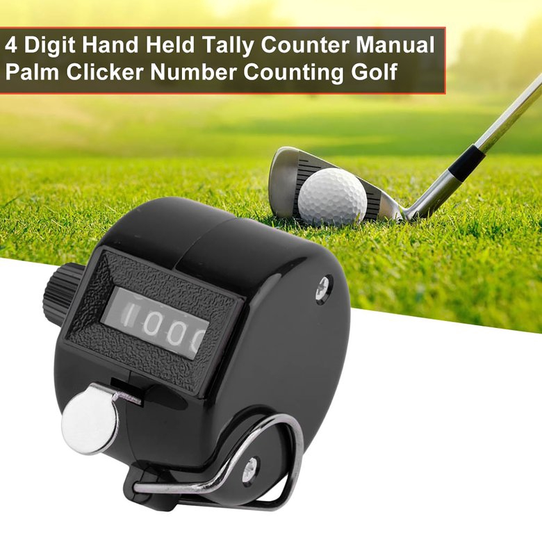 Máy đếm Tally cầm tay dạng bấm 4 số dùng khi chơi golf PK