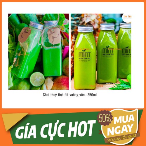 ❣️ CHAI THỦY TINH 350ML NẮP NHÔM VẶN ❣️