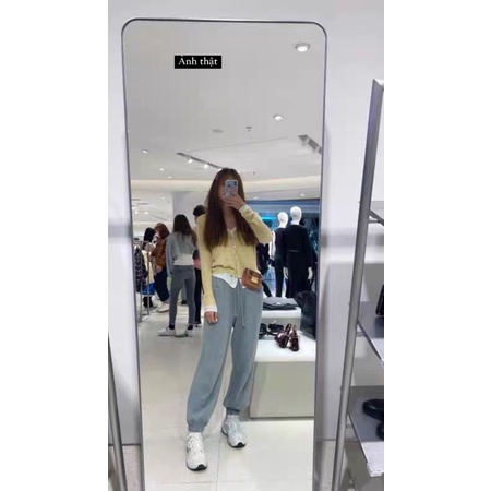 Áo cardigan dệt kim hai mảnh màu đen, xám, vàng, xanh nhạt