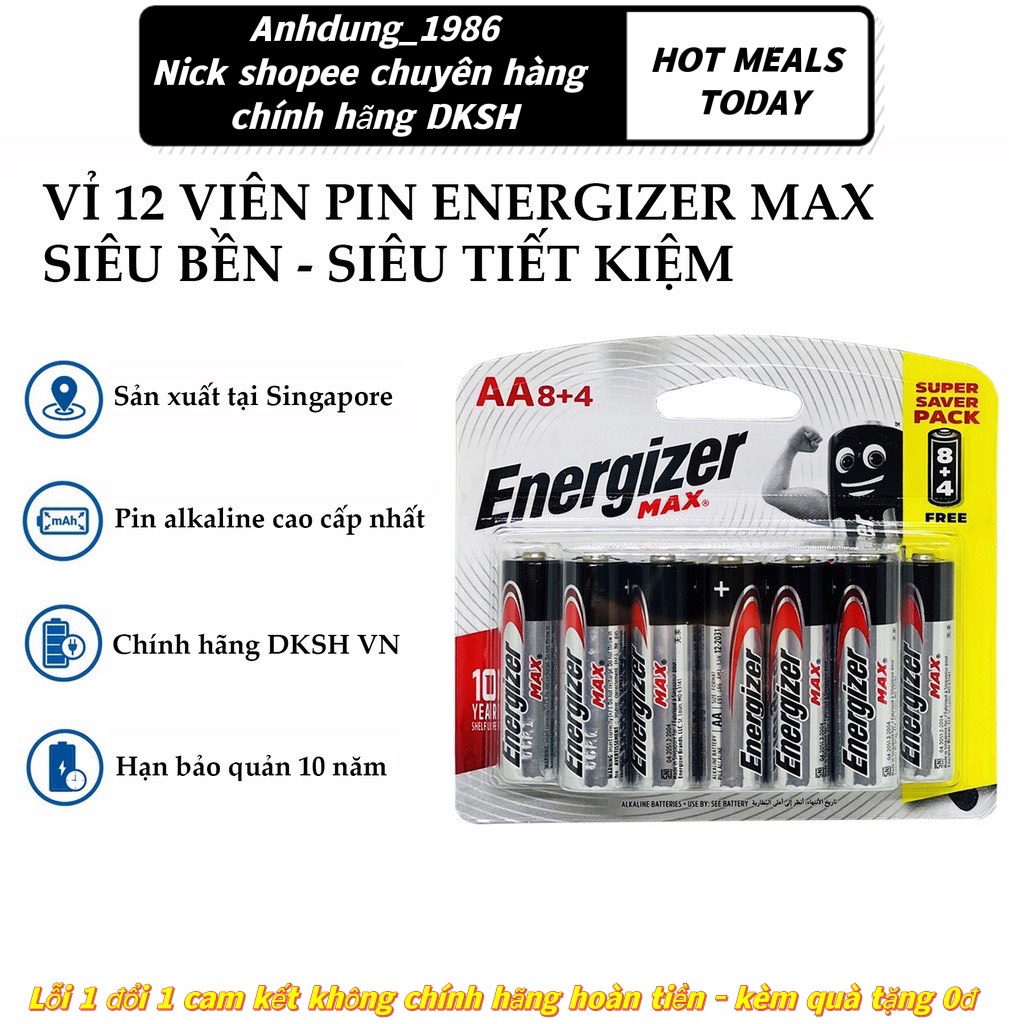 Pin Energizer Max AA & AAA E91, E92