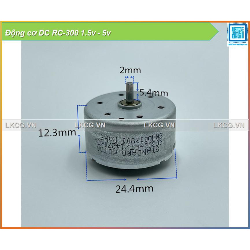[FreeShip] Động cơ DC RC-300 1.5v - 5v