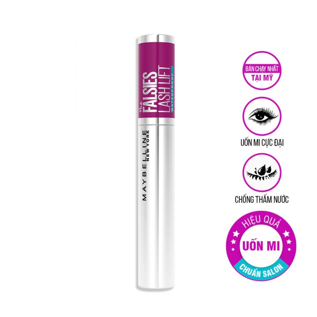 Mascara maybelline làm cong mi 8ml falsies lash lift mascara chính hãng