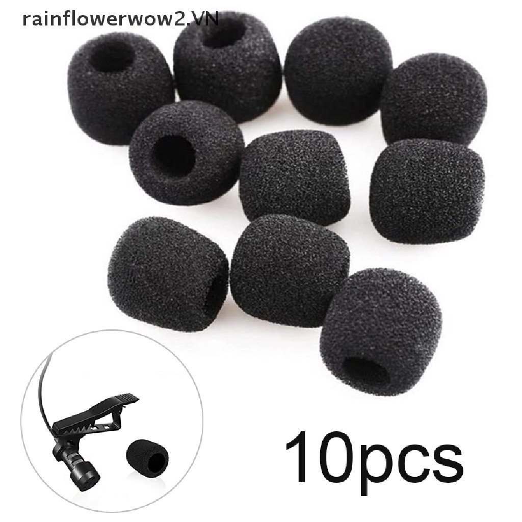 Set 10 Vỏ Xốp Bọc Đầu Micro Mini Thay Thế Tiện Dụng