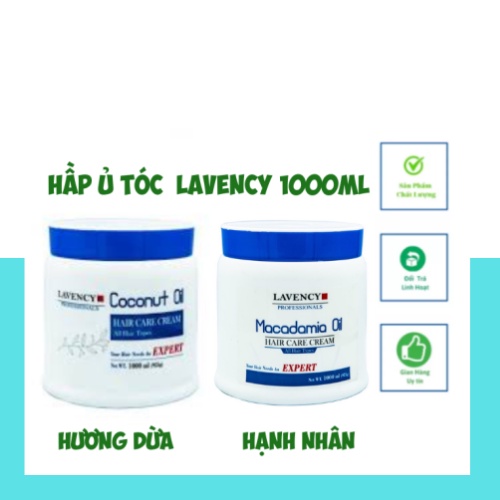 Giới thiệu Hấp dầu ủ tóc Lavency phục hồi hư tổn chiết suất Dầu dừa, Dầu Macadamia.