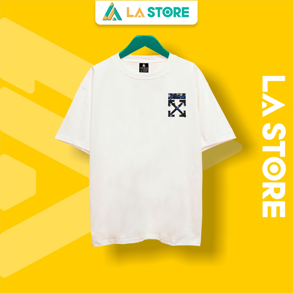 Áo Thun Unisex Cotton Kaws Off White Form Rộng Tay Lỡ Nam Nữ Có Big Size | LẠ STORE