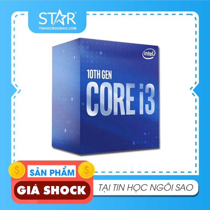 CPU Intel Core i3 10100F (3.60 Up to 4.30GHz, 6M, 4 Cores 8 Threads) Box Chính Hãng (Không GPU) | BigBuy360 - bigbuy360.vn