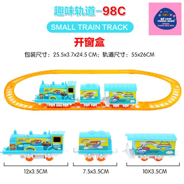 Hộp đồ chơi đường ray xe lửa tàu hỏa Thomas dùng pin AA