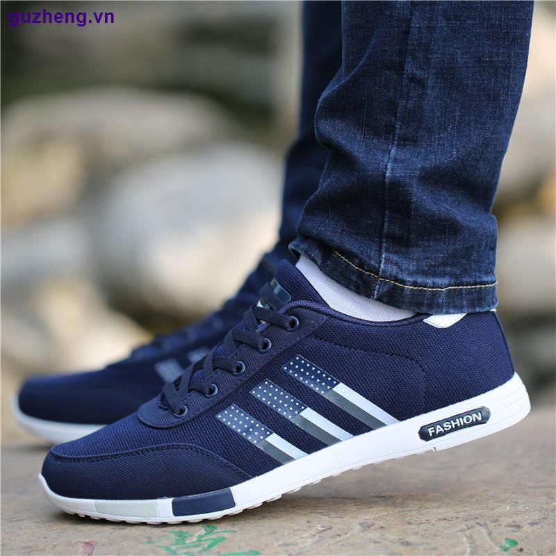 Đôi giày thể thao thoáng khí khử mùi chống trượt phong cách Hàn Quốc thời trang mùa thu cho nam