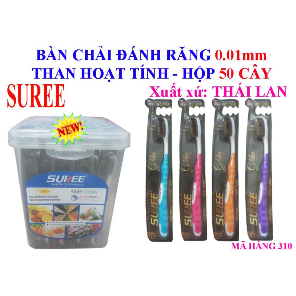 Bàn chải đánh răng Suree Thái Lan(Than Hoạt Tính)