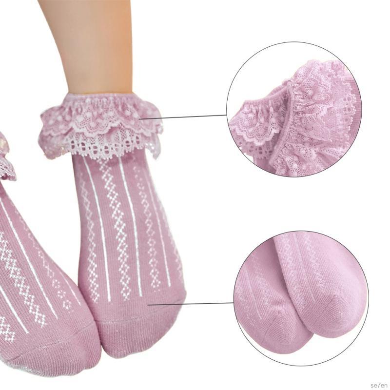 Vớ Bé Gái 0-7 Tuổi Thêu Ren