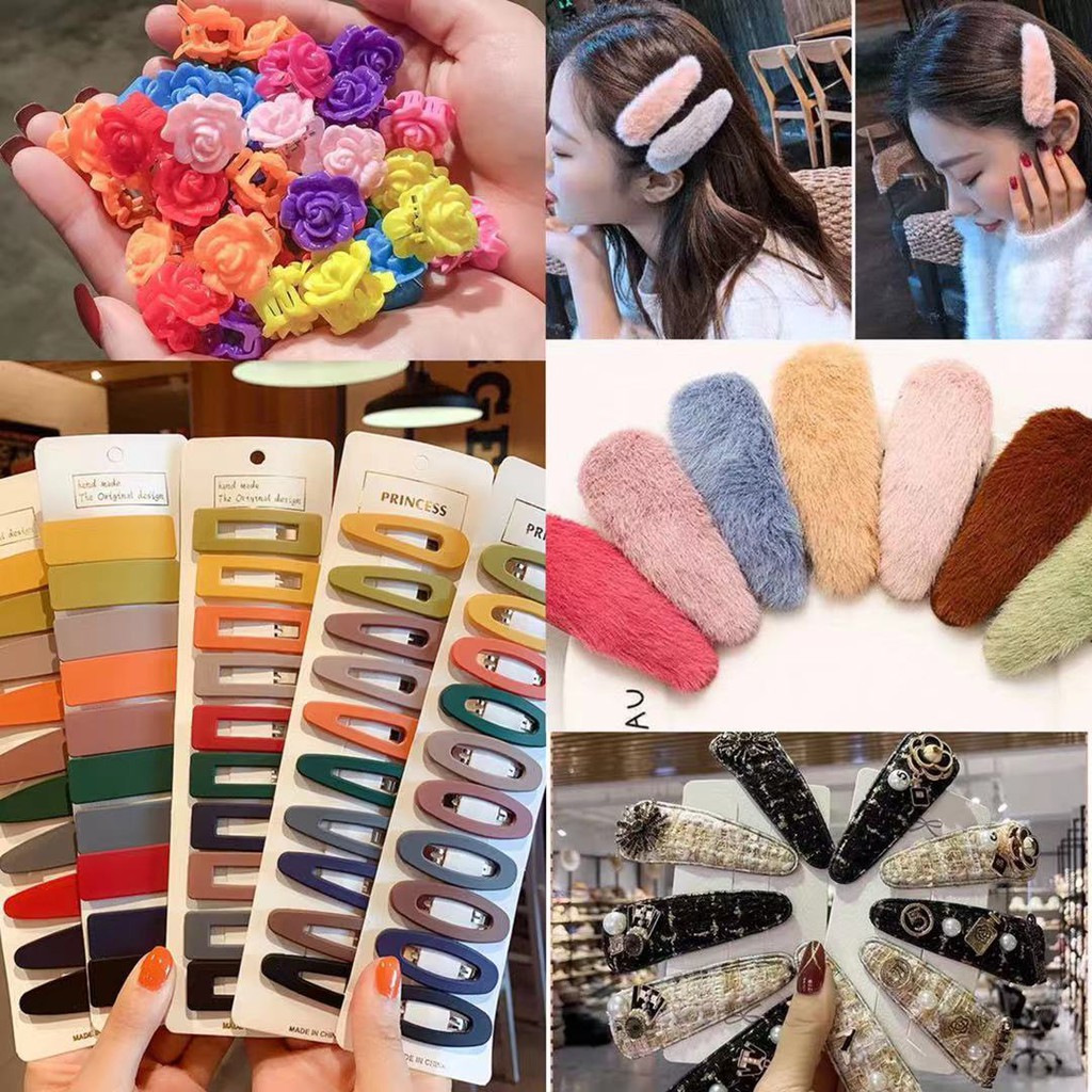 Kẹp Tóc Phong Cách Hàn Quốc Nhiều Màu Lựa Chọn