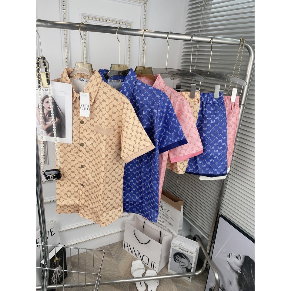 [ 𝐅𝐑𝐄𝐄 𝐒𝐇𝐈𝐏 ]  SÉT BỘ SƠ MI KAKI NẮP TÙI MIX QUẦN SHORT ĐÙI