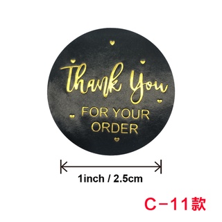 Set 10 stick dán nhãn Thank you dễ thương size 2.5 cm