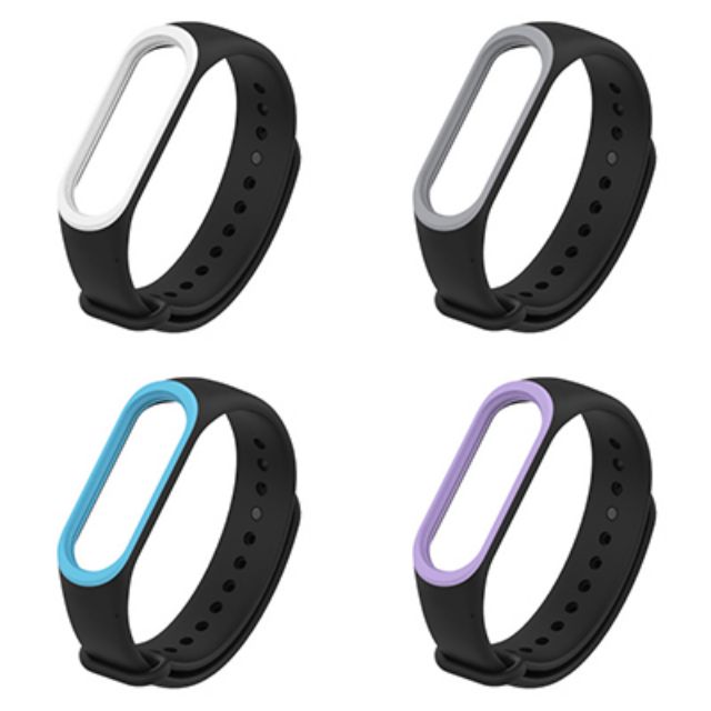 Dây đeo MIJOBS chính hãng viền màu cho Xiaomi Miband 3 Xiaomi Miband 4