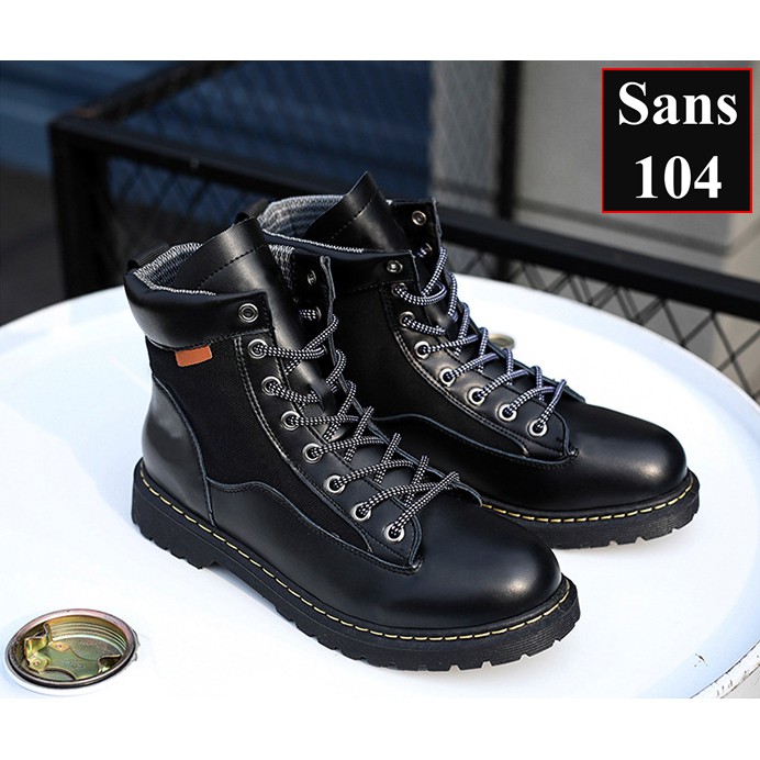 Giày Cao Cổ Nam Giày Boot Nam Sans104 Sans Shop | BigBuy360 - bigbuy360.vn