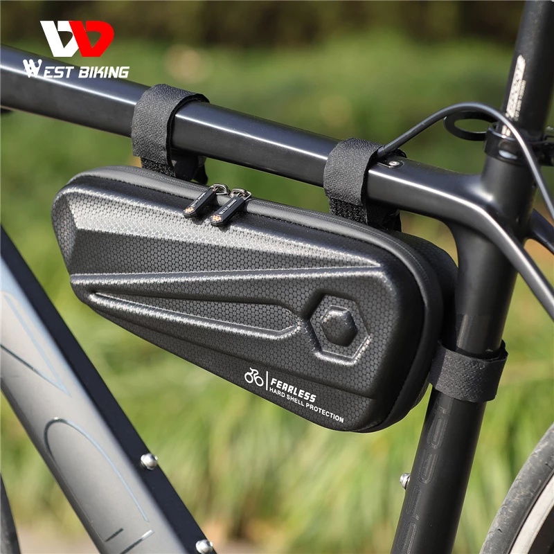 Túi đựng đồ WEST BIKING bằng EVA cứng gắn xe đạp leo núi không thấm nước