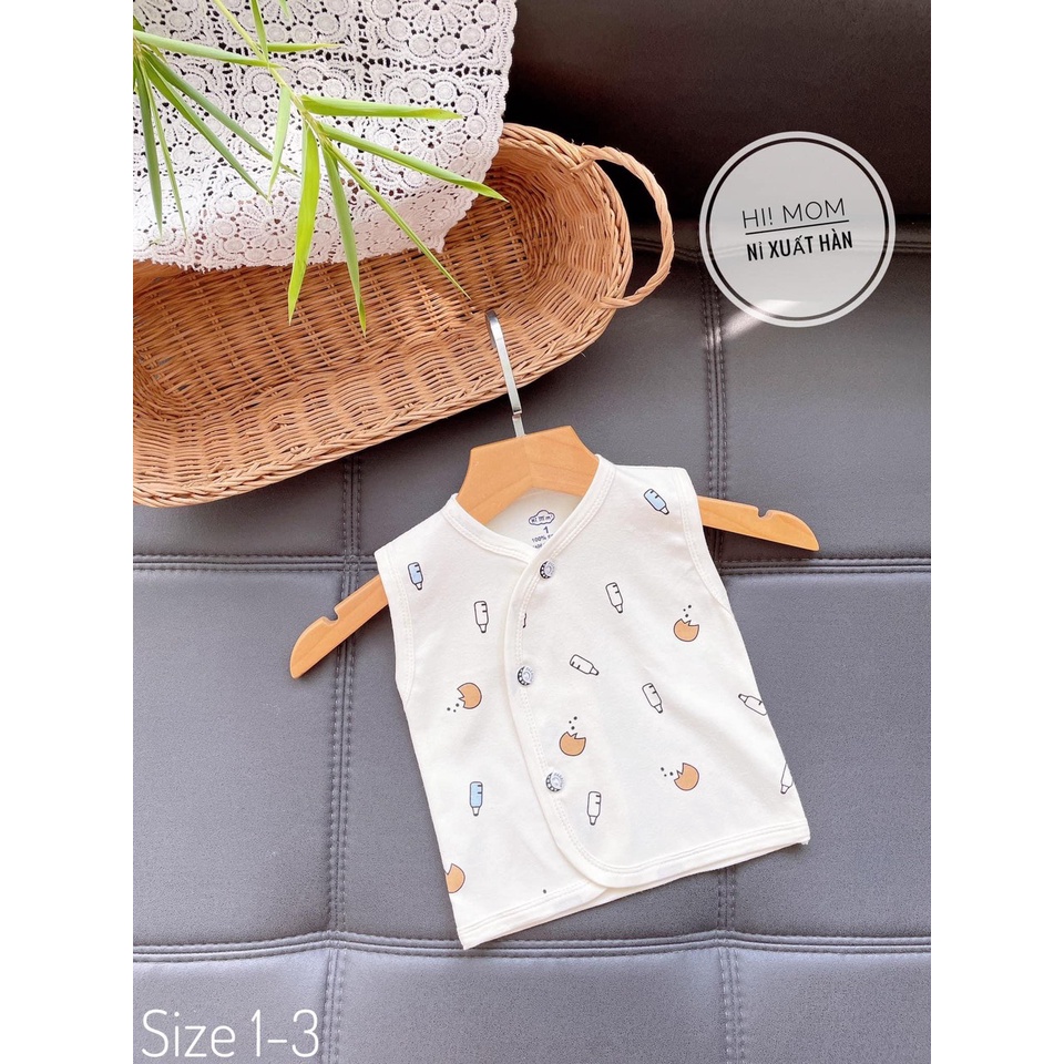 Áo Gile cotton Hàn Himom Kids cho bé trai/ bé gái