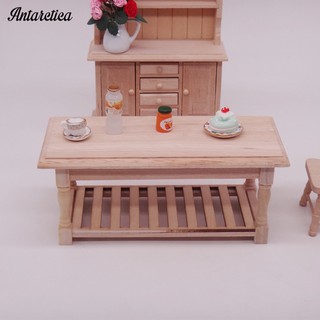 Mô hình bàn tủ gỗ 1/12 thiết kế độc đáo cho nhà búp bê