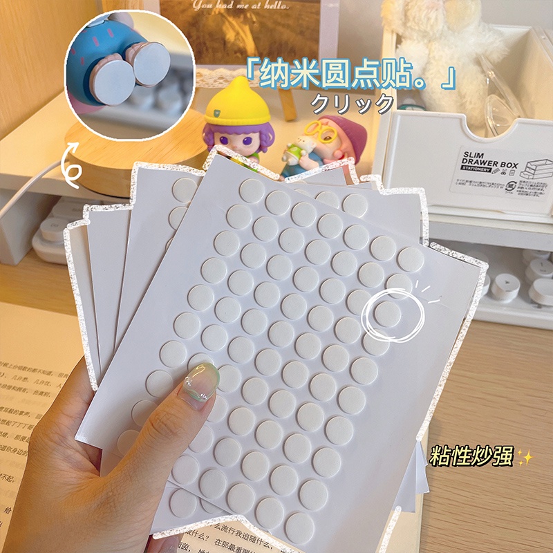 Set 70 Miếng Dán Trang Trí Hộp Búp Bê Chống Đảo Ngược Bằng Tay Không Hằn Dấu Chân