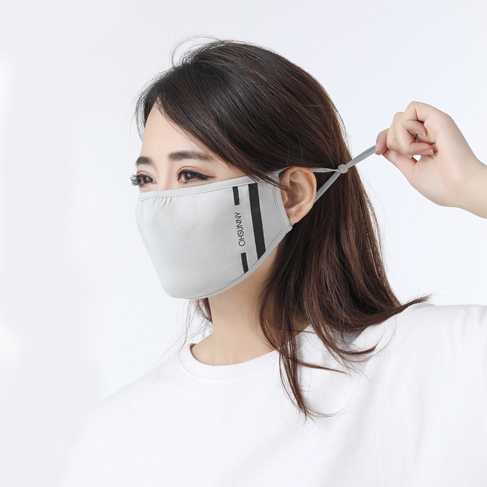 OhSunny Khẩu trang chống nắng thiết kế mỏng thoáng khí hợp mốt thời trang