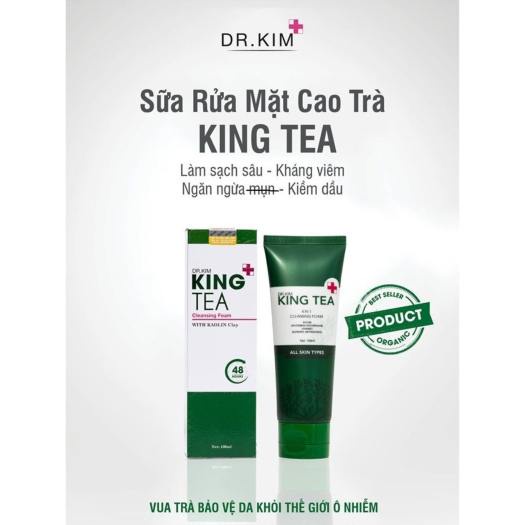 SỮA RỬA MẶT CAO TRÀ KINGTEA MOCHA 70ml