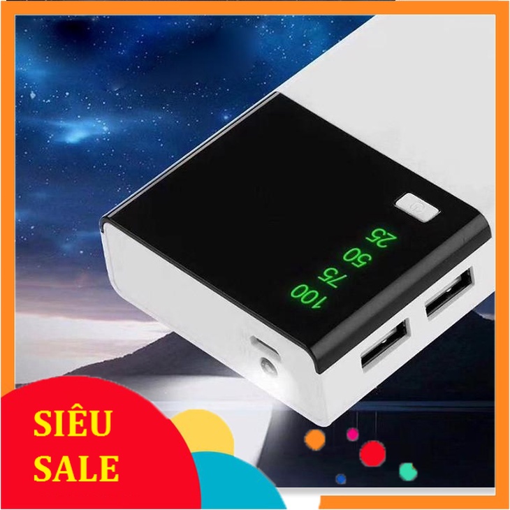 Sạc Dự Phòng 30000mAh - Sạc Dự Phòng, Pin Dự Phòng Sam Sung Dung Lượng Cực Lớn Có Đèn Pin Và Hiện Thị % Pin |Vinet
