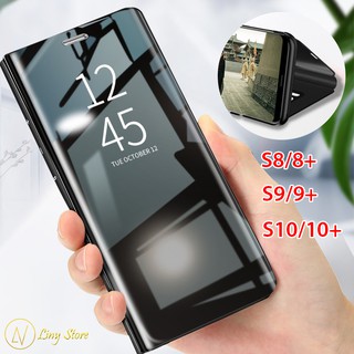 Bao da tráng gương cho Samsung Galaxy S8 S8 Plus S9 S9 Plus S10 S10 Plus