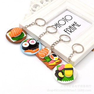 Móc khóa hình miếng sushi đáng yêu
